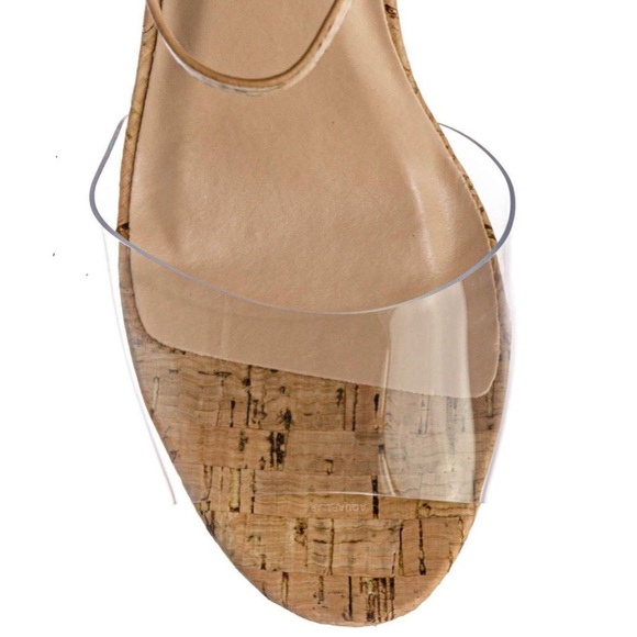 Clear Band Corked Platform High Heel - Picture 6 of 9